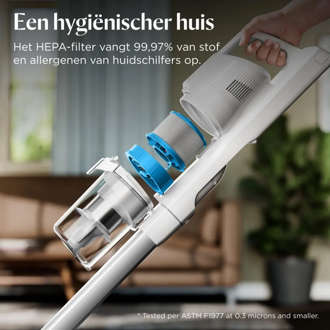 BISSELL PowerClean 4264N Draadloze Steelstofzuiger - 40 Min - HEPA Filter