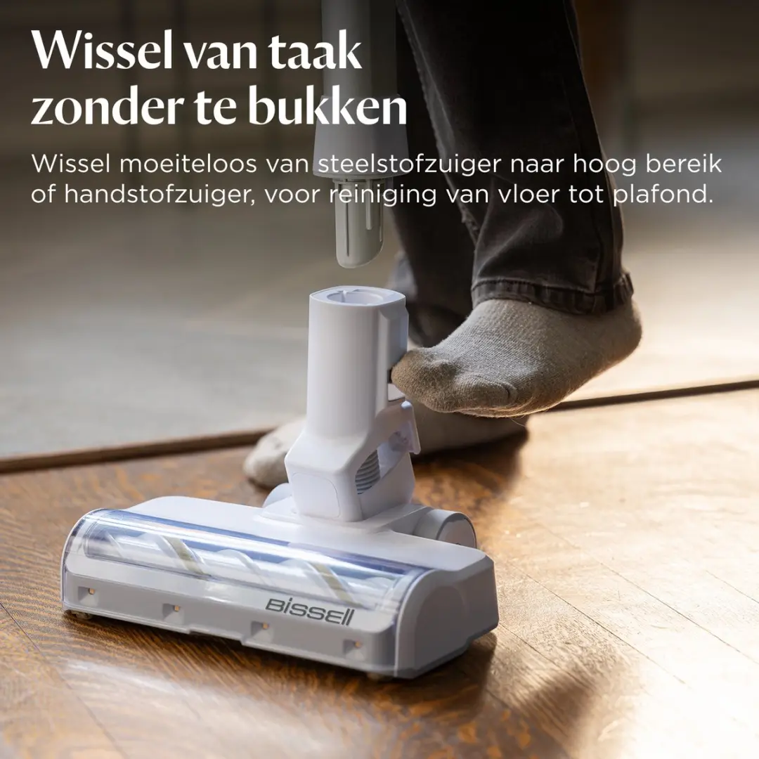 BISSELL PowerClean 4264N Draadloze Steelstofzuiger - 40 Min - HEPA Filter