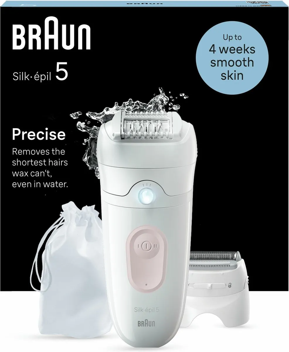 Braun Epilator Silképil 5 030 - Wit/Rozepink