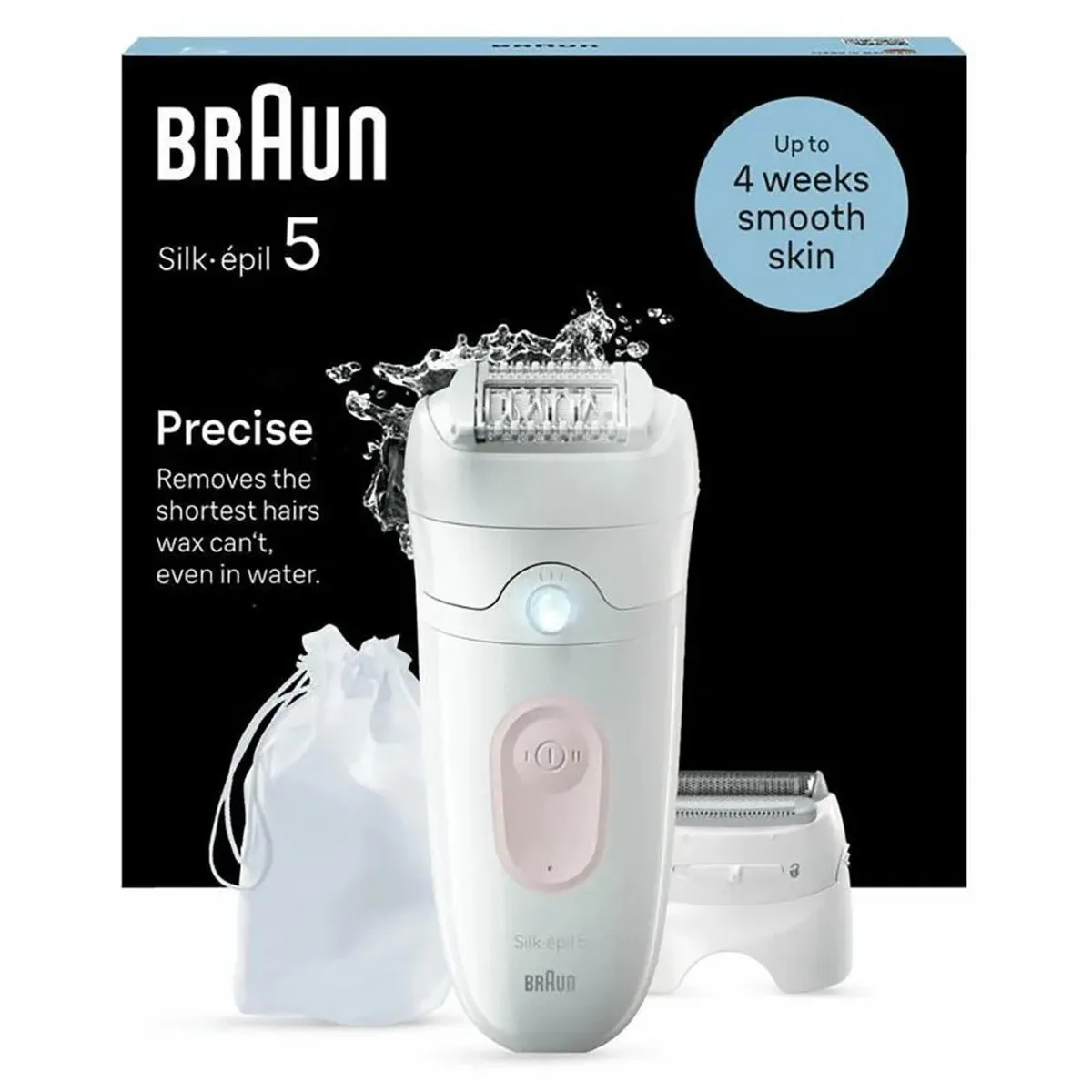 Braun Epilator Silképil 5 030 - Wit/Rozepink