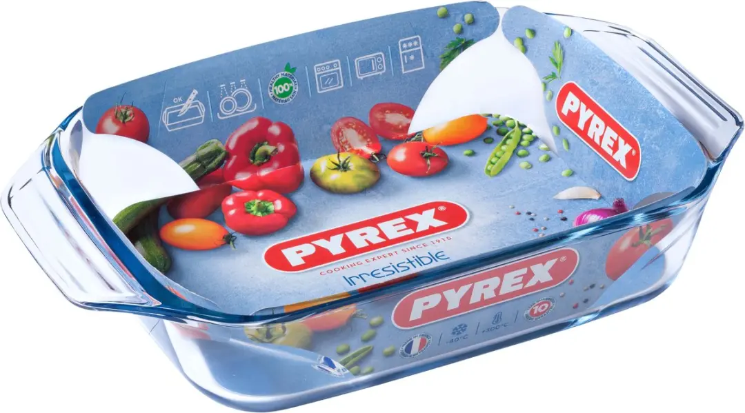 PYREX Ovenschaal 1,4L - Borosilicaatglas - Met grepen