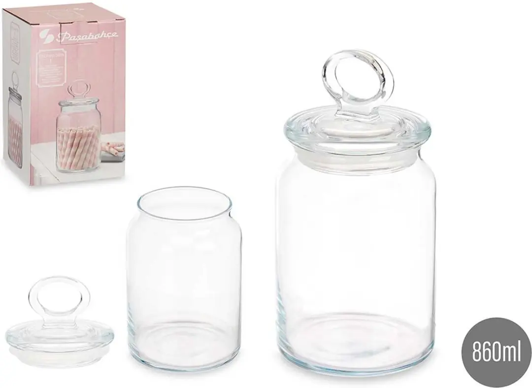 Pasabahce Snoeppot Glas 860ml - 2 Stuks
