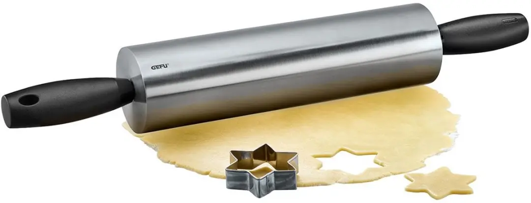 GEFU ROTOLO Deegroller 7cm - RVS/Zwart