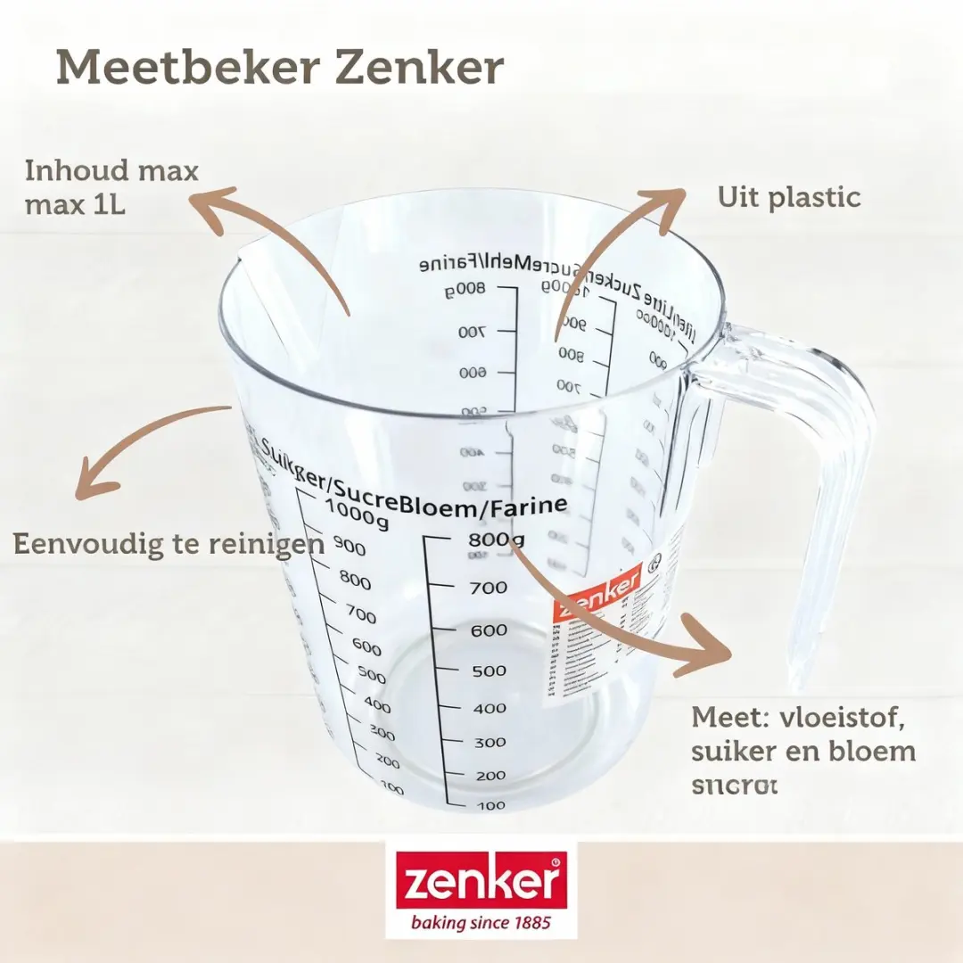Zenker Bakset met Springvorm 26,3cm - 2 Mengkommen & Spatel - Grijs