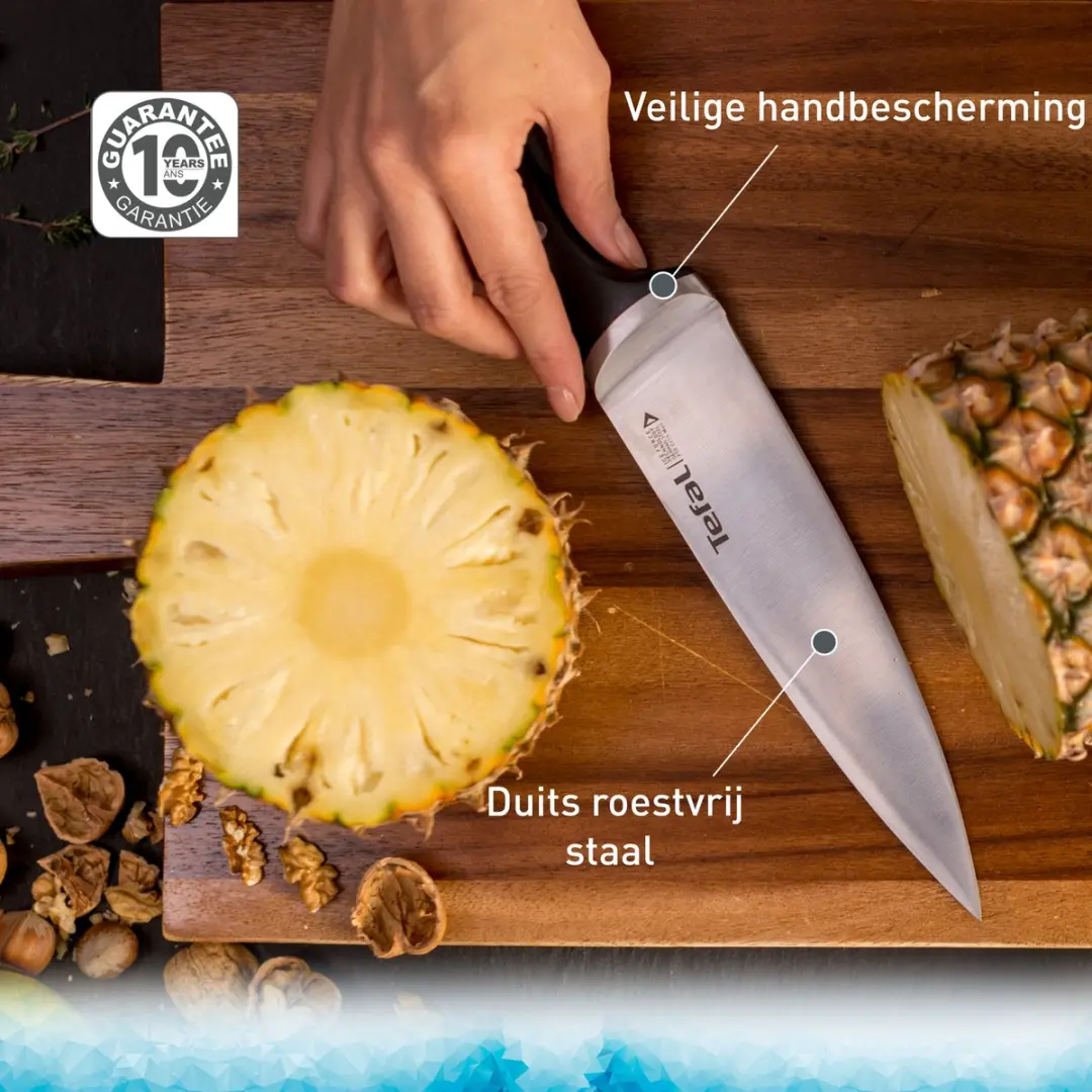 Tefal Ice Force K2325S75 Messenset - 5-delig - Roestvrijstaal/Zwart