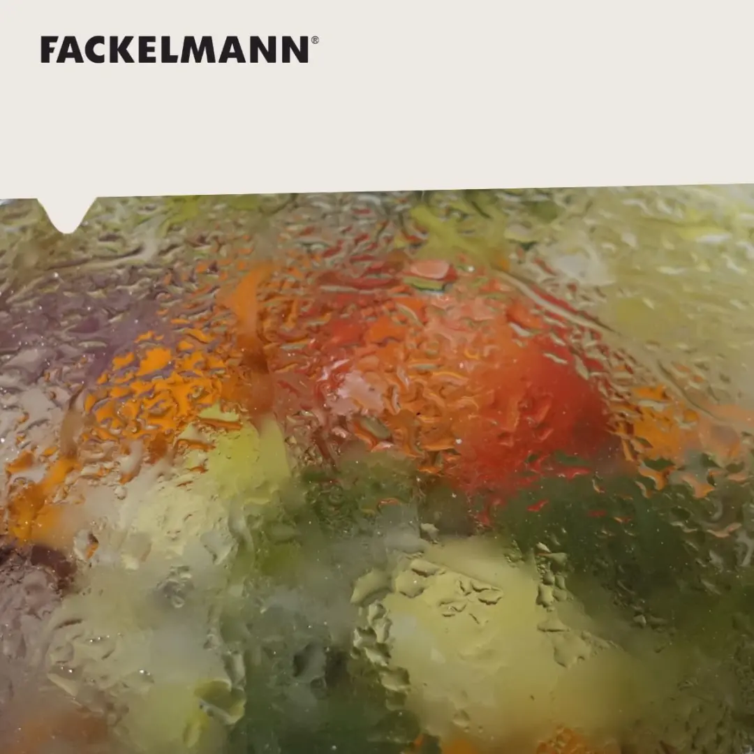 Fackelmann Kookdeksel Glas & Siliconen 16-20cm - 20cm - Transparant/Zwart