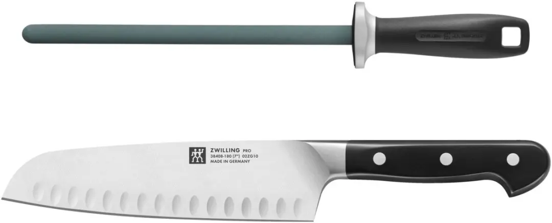 Zwilling Koksmes 18cm & Aanzetstaal 23cm