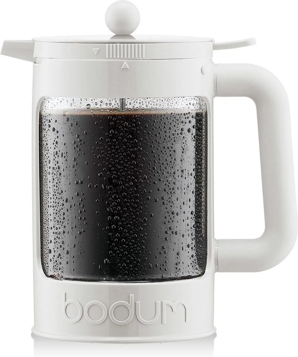 Bodum Bean Cafetière 1.5L - 12 Koppen - BPA-vrij - Wit