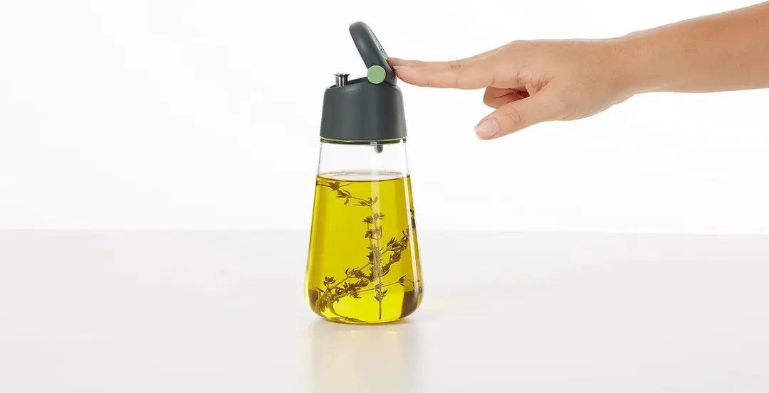 Lékué Olie/Azijn Dispenser Set 2x - 400ml - Grijs
