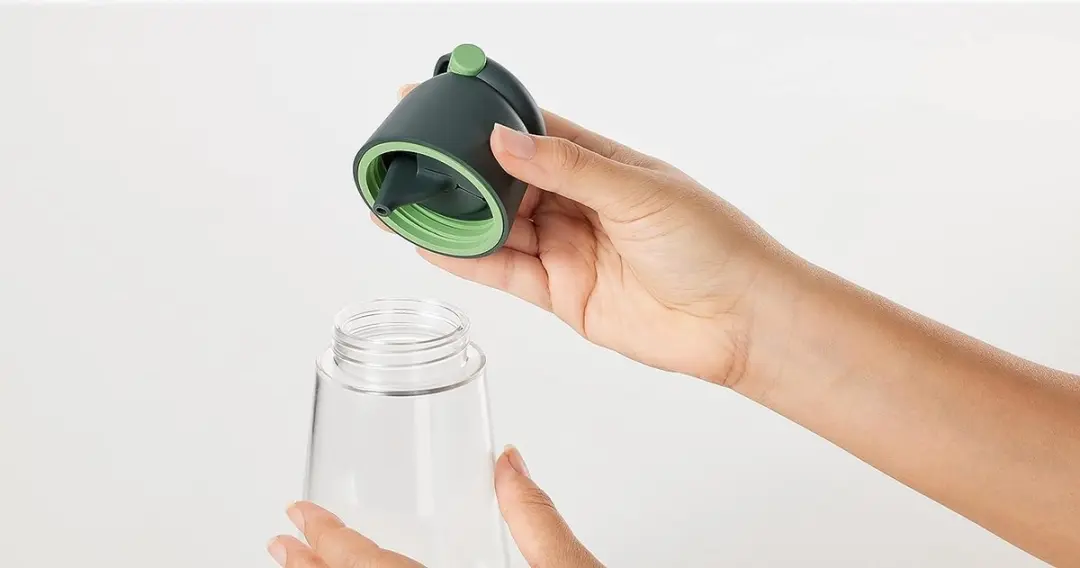 Lékué Olie/Azijn Dispenser Set 2x - 400ml - Grijs