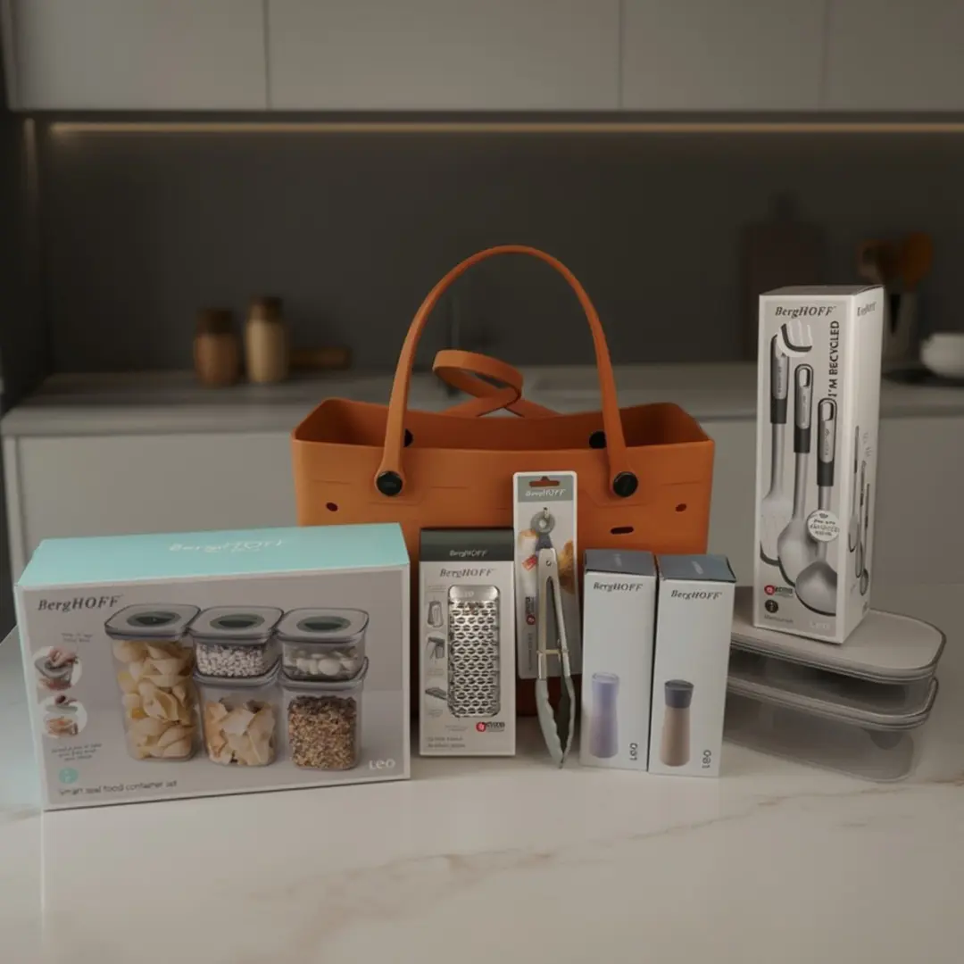 BergHOFF & Friends Vasad Smart Kitchen Set - Transparant/Grijs/Oranje