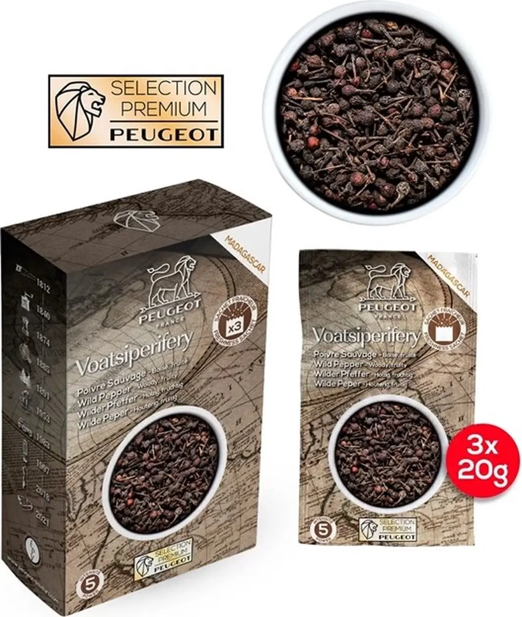 Peugeot Voatsiperifery Wilde Peper 60 Zakjes
