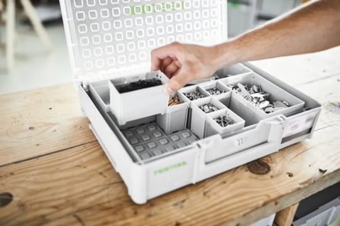 Festool SYS3 ORG L 89 Organizer 9.7L - 10 Vakken - Wit
