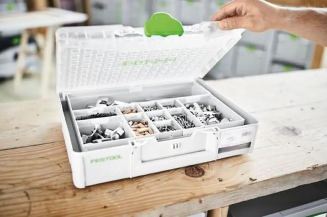 Festool SYS3 ORG L 89 Organizer 9.7L - 10 Vakken - Wit