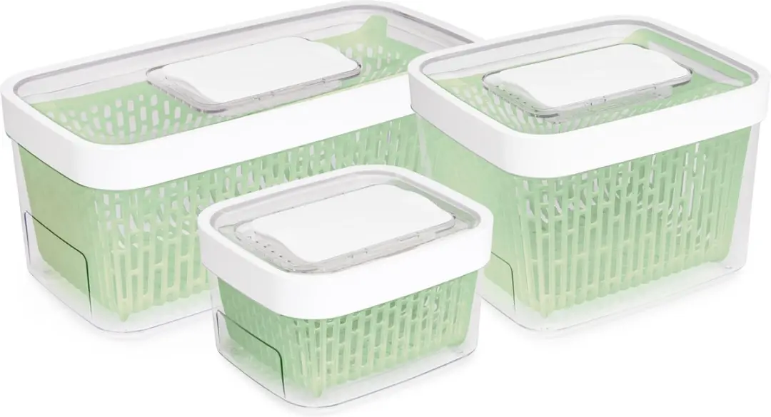 OXO Good Grips Greensaver Vershoudbakje 1,5L - Wit/Transparant - afbeelding 6 van 6