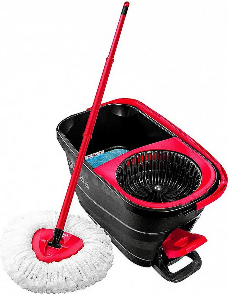 Vileda Turbo Spin Smart Mopset - 5L - Rood/Wit/Grijs - afbeelding 6 van 6