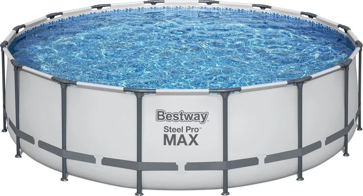 Bestway Steel Pro MAX Zwembadset 488cm - Grijs
