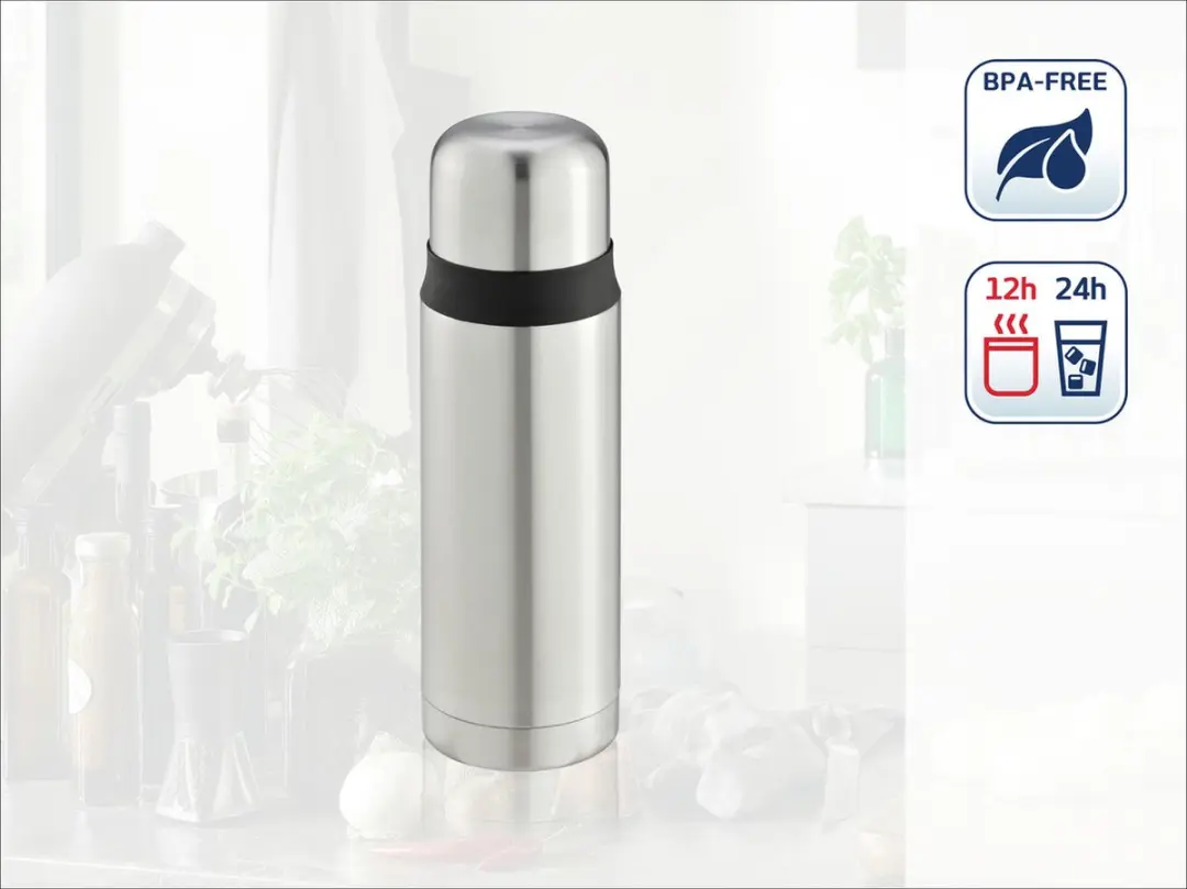 Leifheit Coco Thermosbeker 500ml - RVS - Zilver