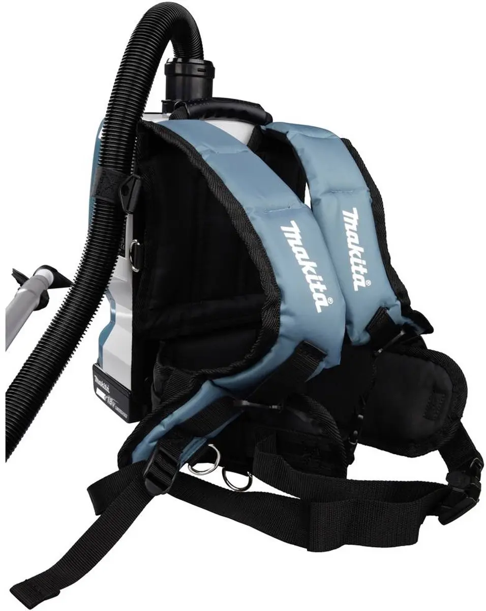 Makita DVC261ZX15 Accu-rugstofzuiger - Turquoise