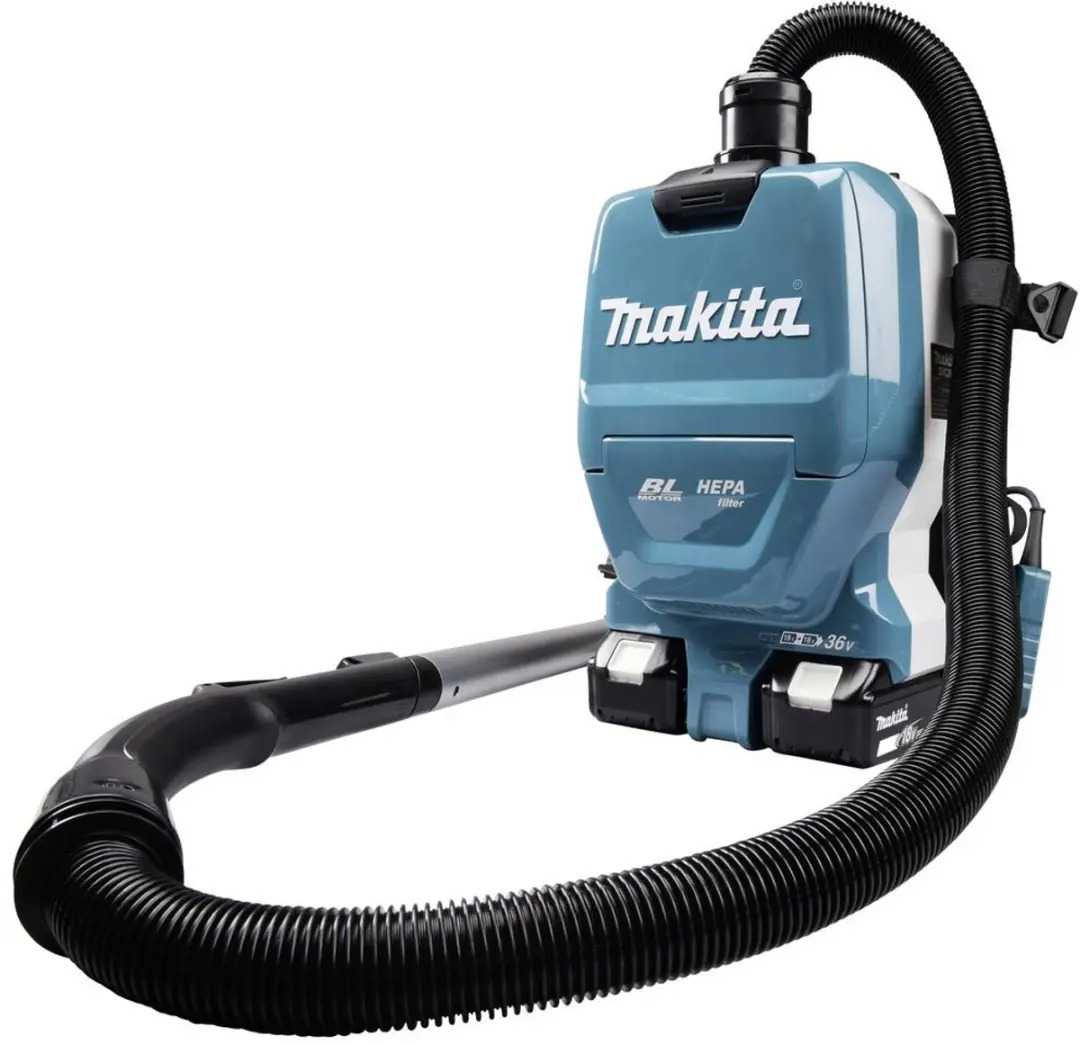 Makita DVC261ZX15 Accu-rugstofzuiger - Turquoise - afbeelding 6 van 6