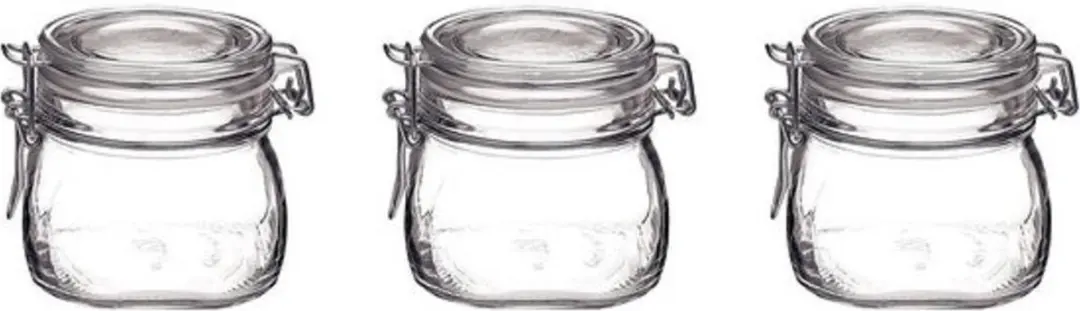 Bormioli Rocco Weckpotten Set 2x - 500ml & 750ml - Transparant