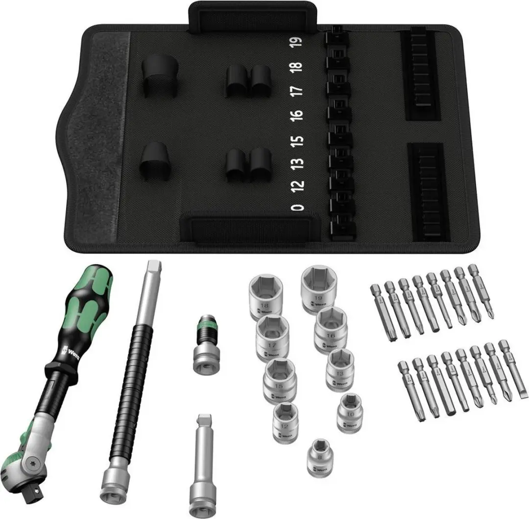 Wera 8100 SB Zyklop Speed Dopsleutelset 29-delig - Metrisch 3/8