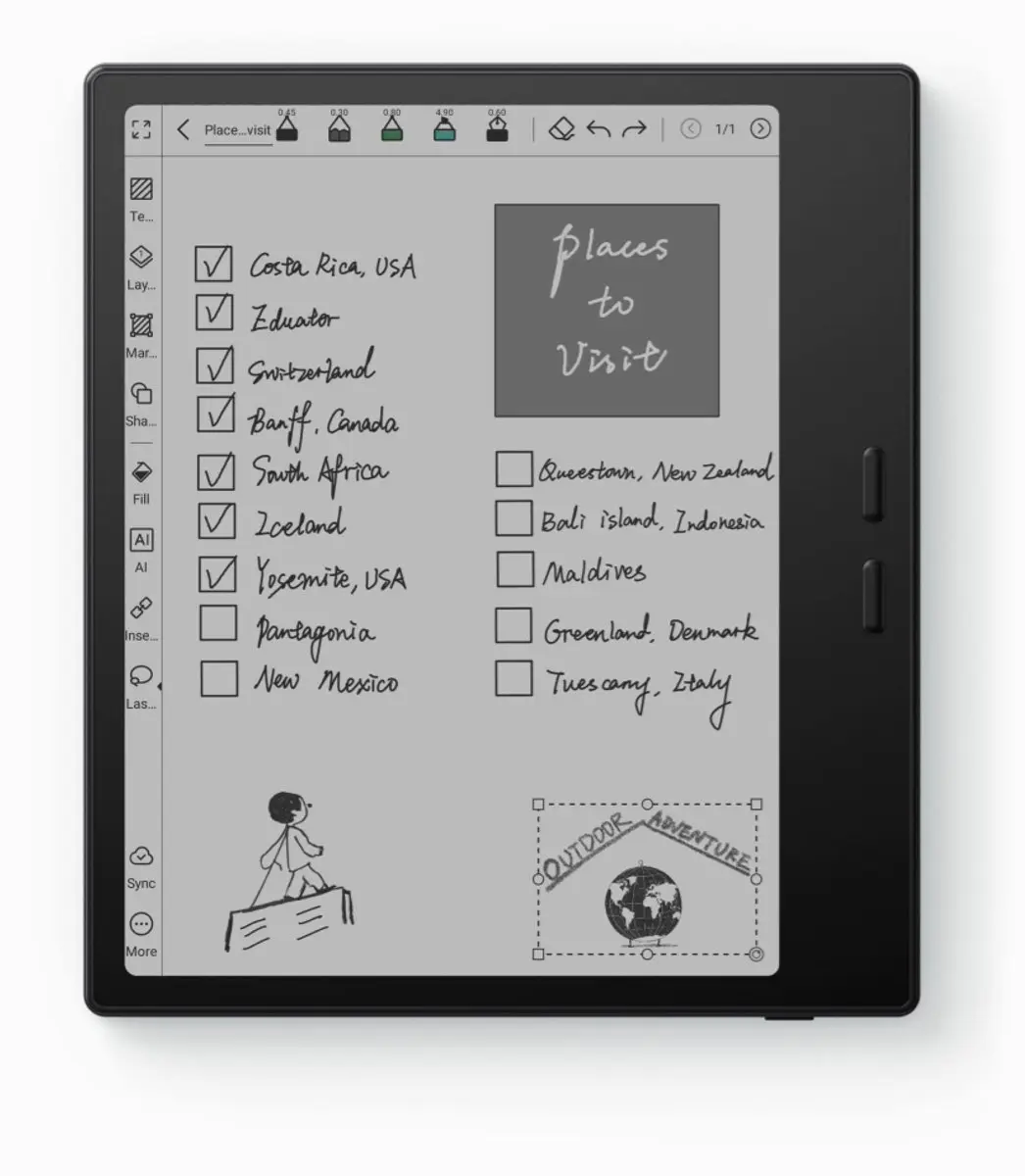 BOOX Go Color 7 Gen II OPC1337R E-reader - 7" Kleurenscherm - 64GB - Android 13