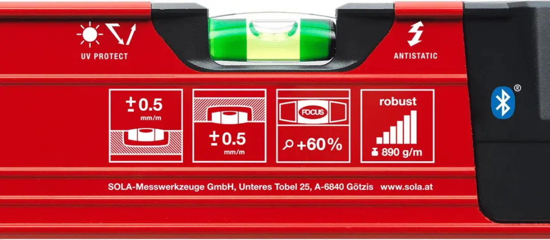 Sola RED 60 Digital Waterpas 60cm - 01730801 - Rood