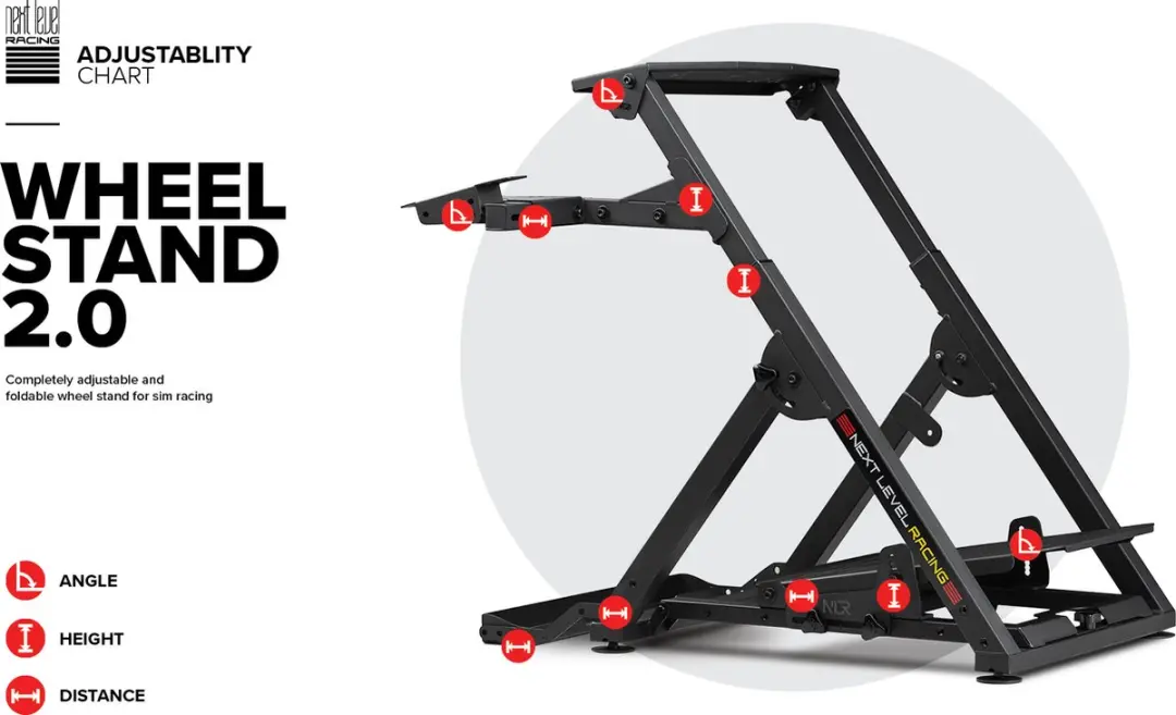 Next Level Racing Racestuur Standaard 2.0 NLR-S023 - Versnellingspookhouder - Zwart