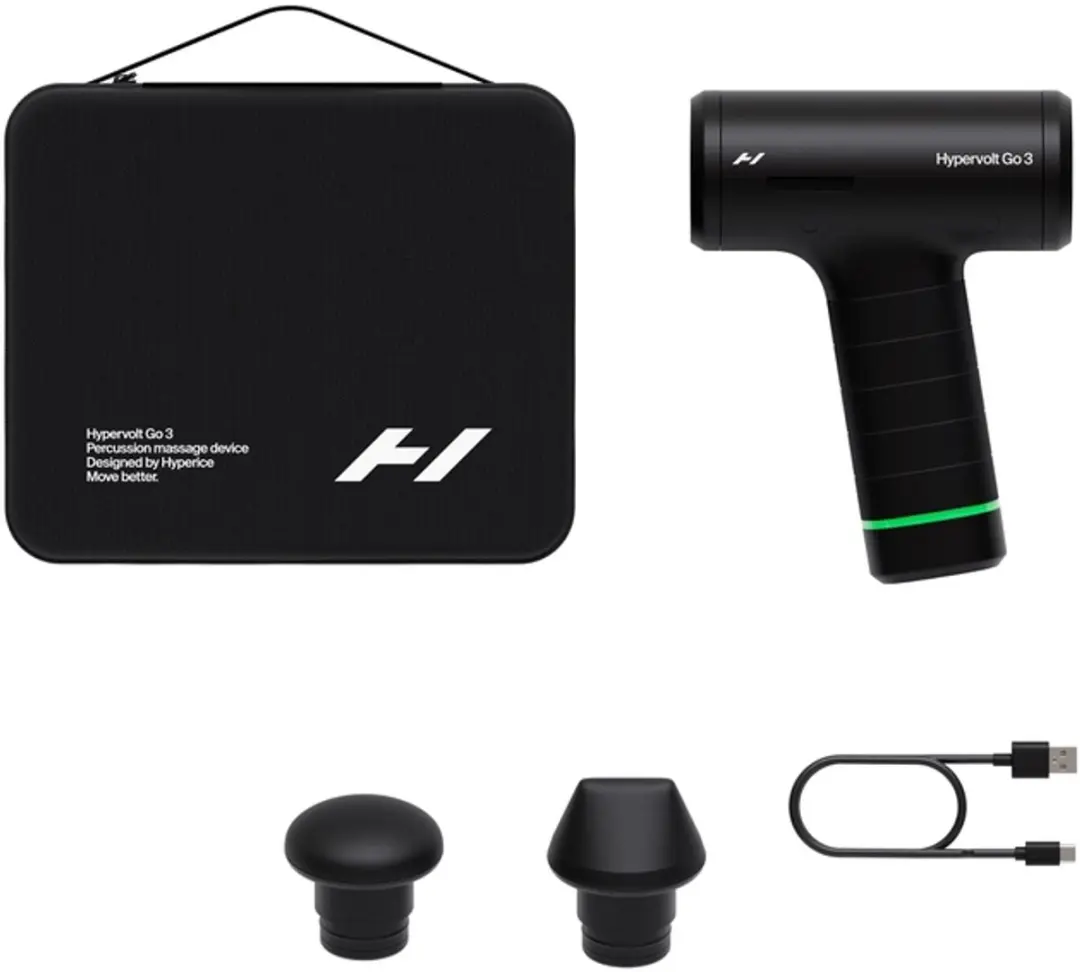 Hyperice Hypervolt Go 3 Massagegun - Zwart
