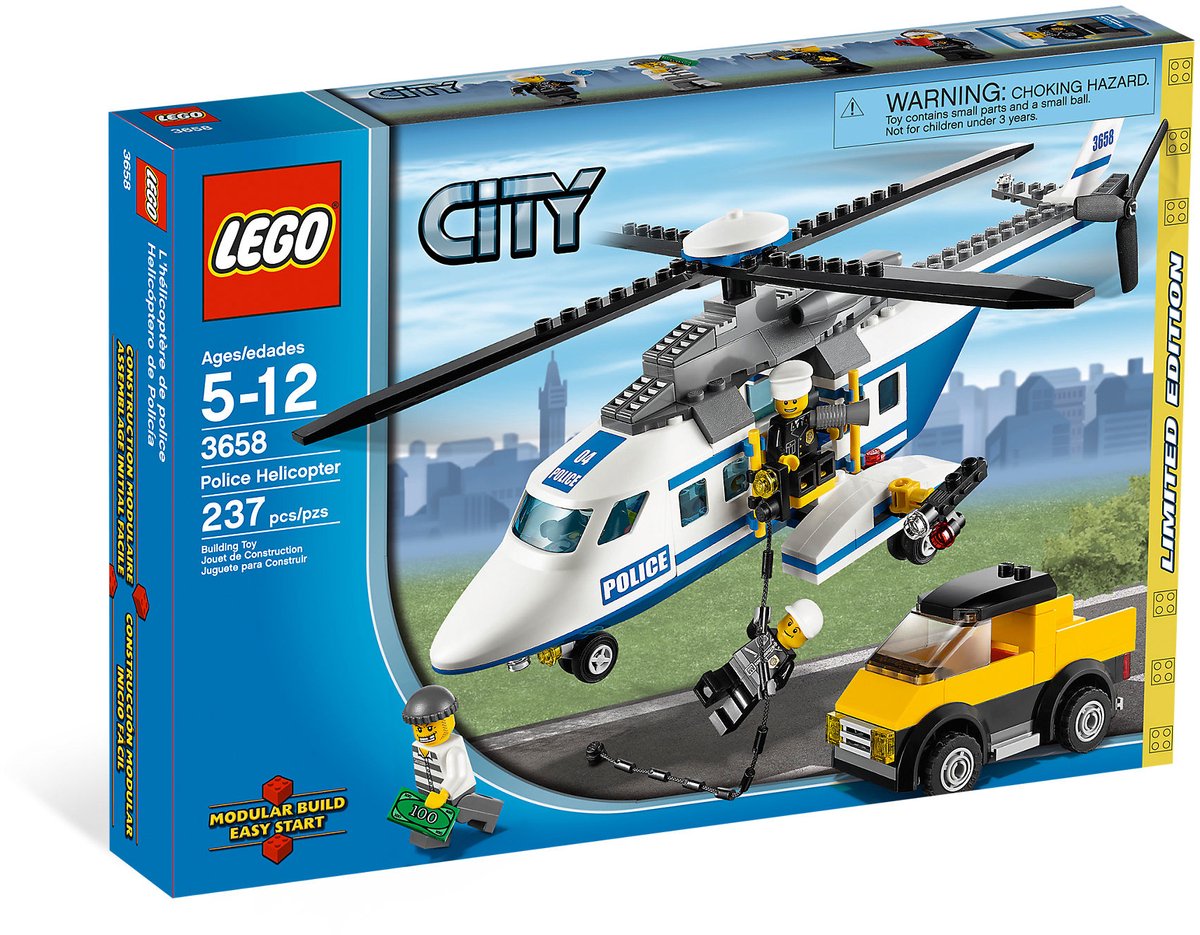 LEGO City Politiehelikopter - 3658