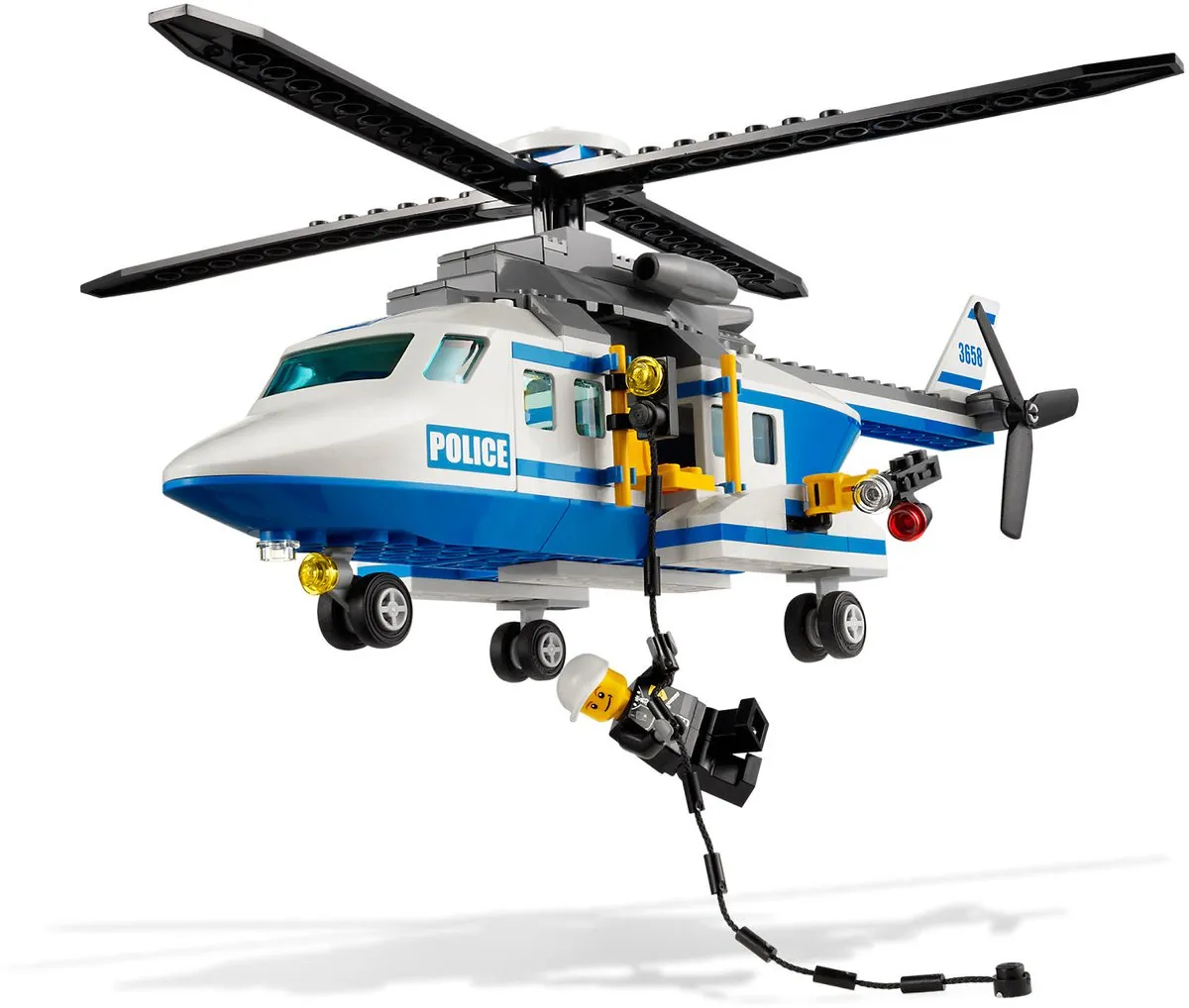 LEGO City Politiehelikopter 3658 - 237 Stukken - afbeelding 6 van 6