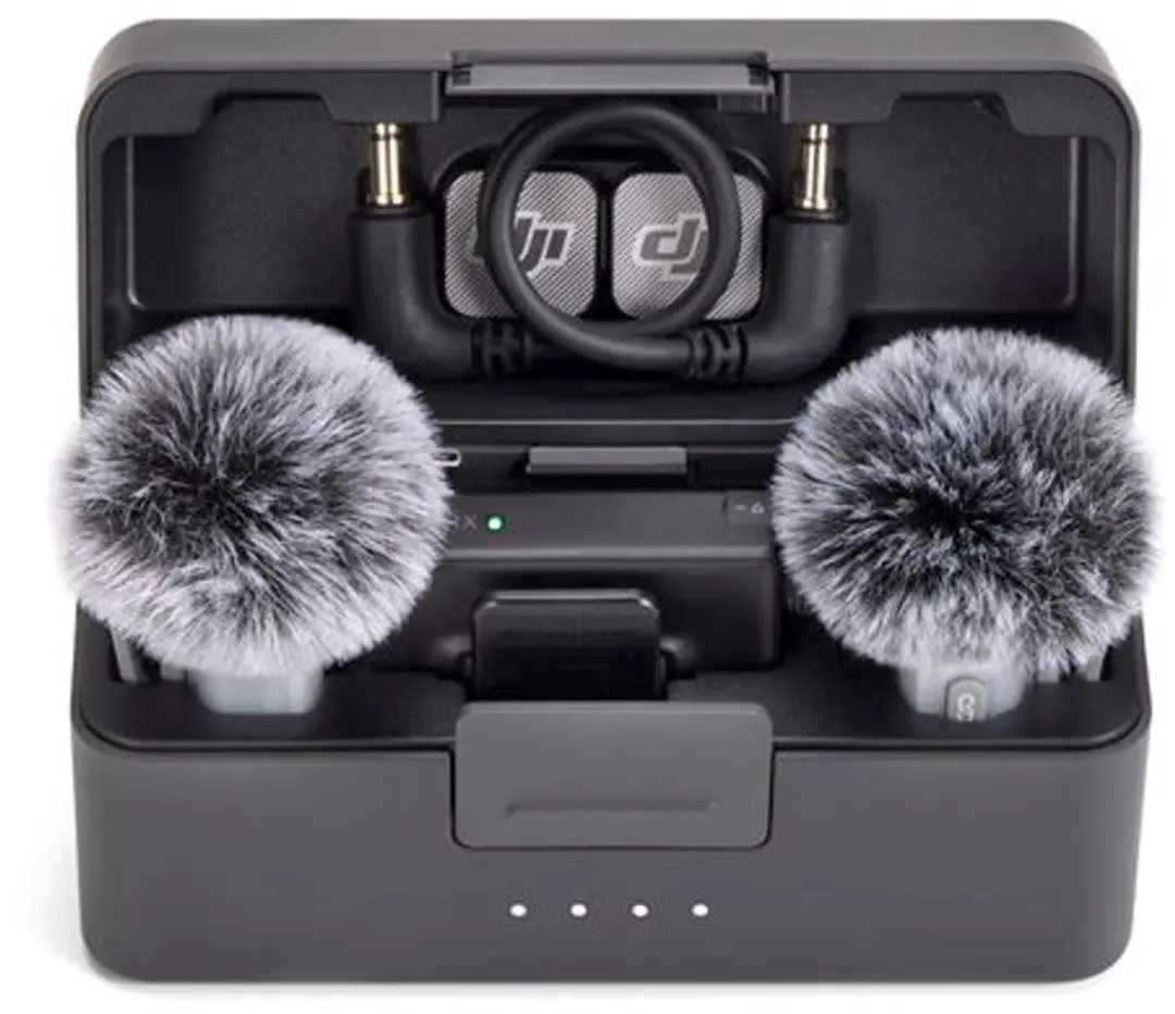 DJI Mic Mini 2 Draadloos Microfoonsysteem - 2 Zenders + Ontvanger - Wit/Zwart