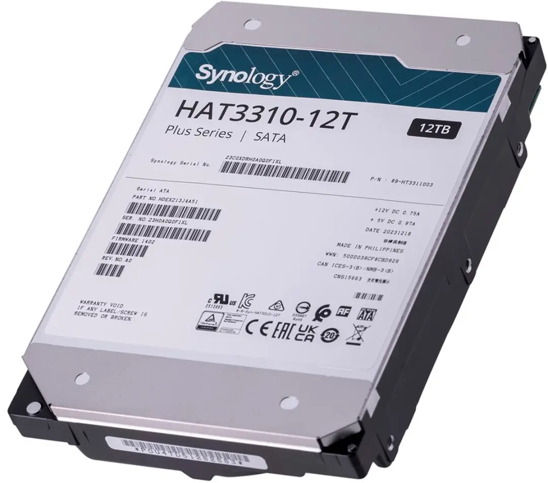 Synology Plus Series HAT3310-12T NAS HDD 12TB