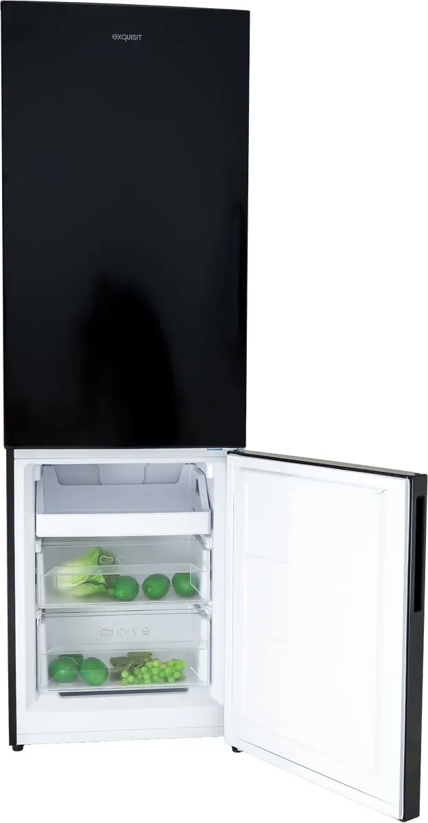 Exquisit KGC295-80-NF-041EB Koel-vriescombinatie 293L - No Frost - Zwart