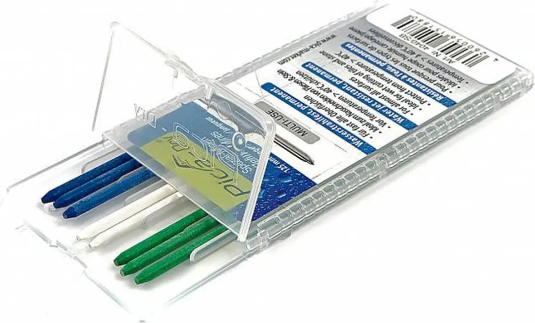 Pica 4040 Dry Navulling - Blauw/Wit/Groen - 8 Stuks