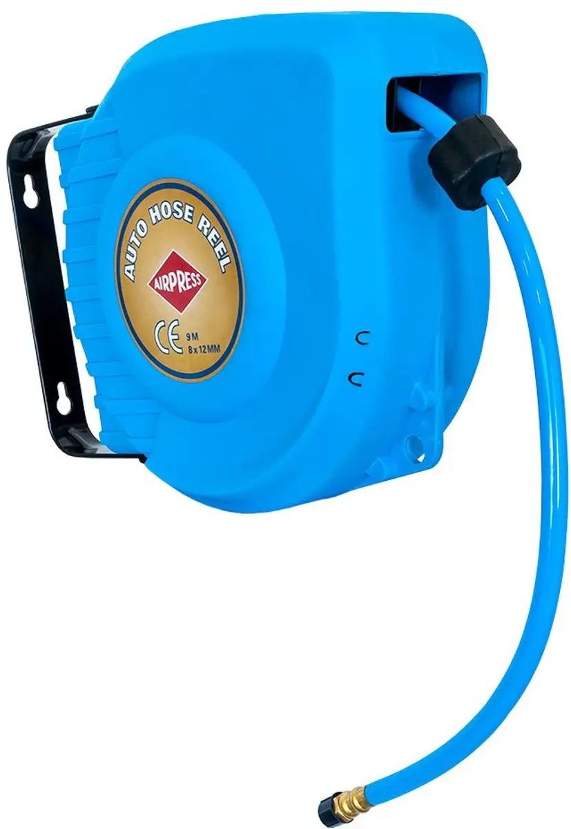 Airpress Luchtslanghaspel PU 9m 8/12mm - Wandmodel 8 bar