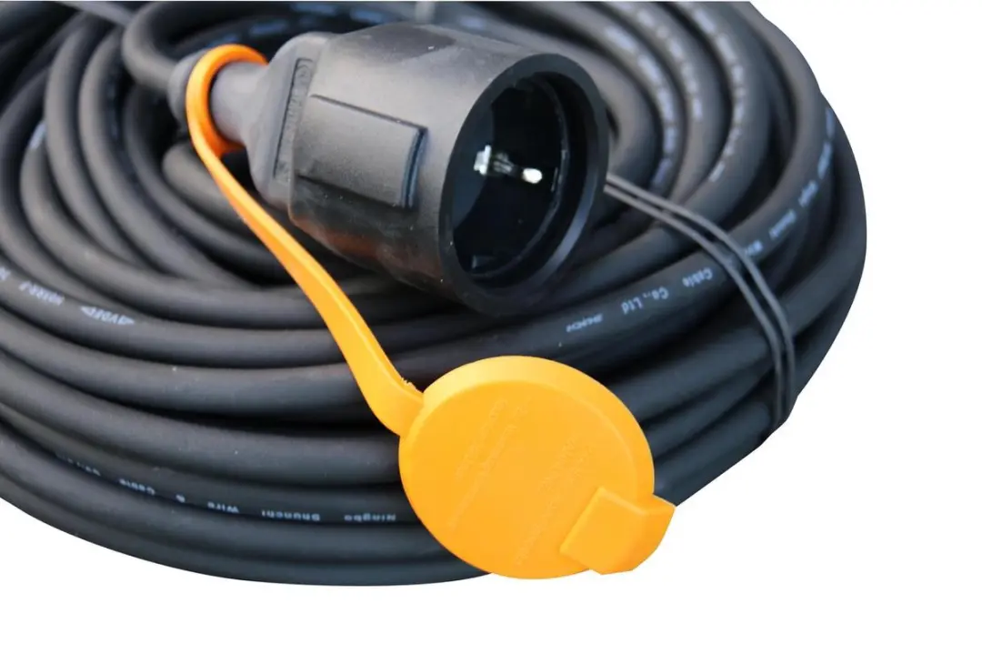 Rellectric Verlengsnoer 20m 3200W - IP44 - Zwart/Oranje