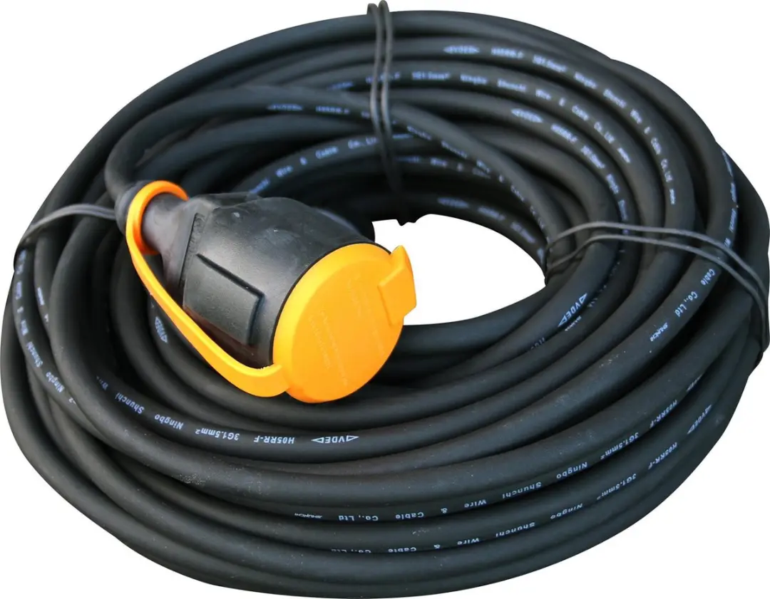 Rellectric Verlengsnoer 20m 3200W - IP44 - Zwart/Oranje