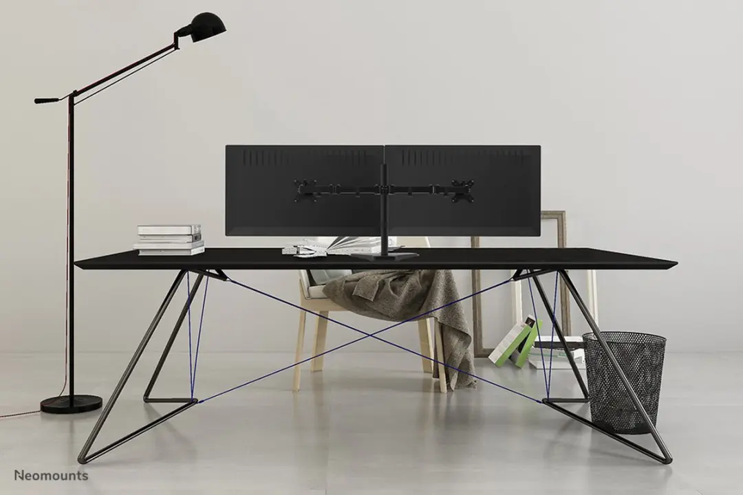 Neomounts FPMA-D550DDBLACK Full Motion Monitorstandaard 10-32" - 2 Schermen - Zwart - afbeelding 6 van 6