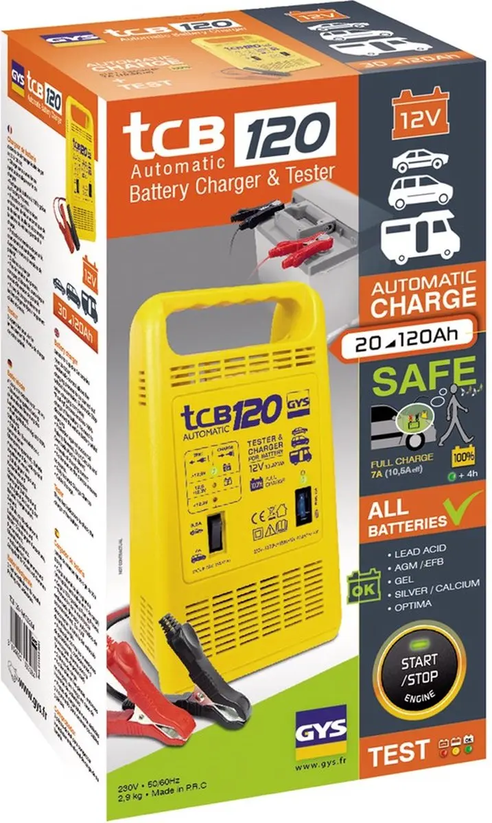 Gys Acculader/Tester 12V - 150W