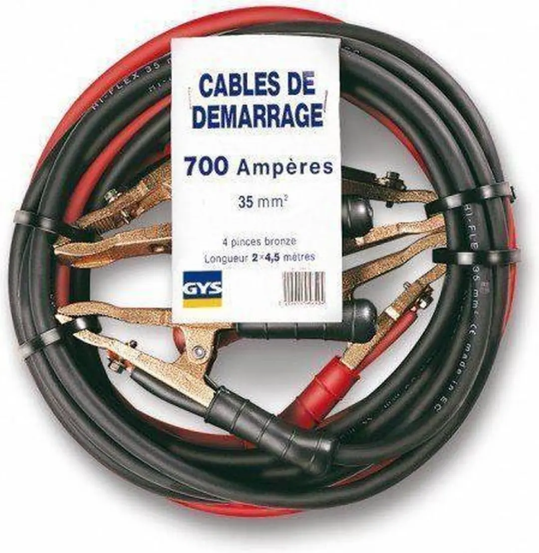 Gys Startkabels 700 Ah - 4,5m Rood/Zwart