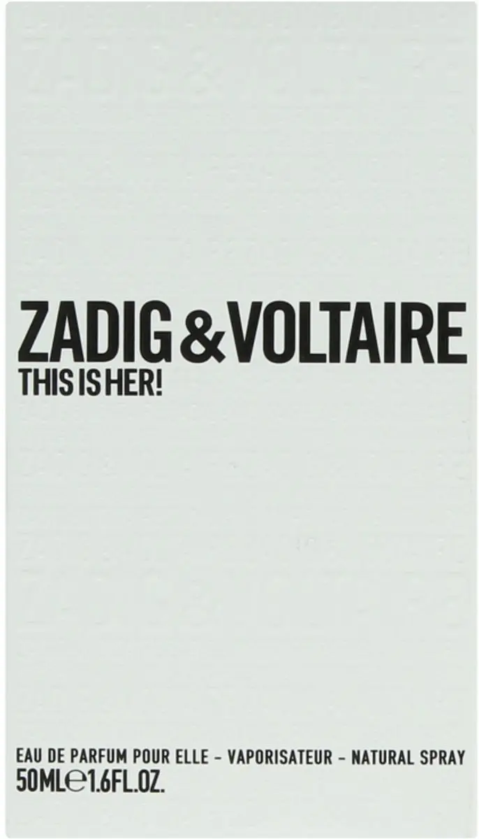 Zadig&Voltaire This Is Her! Damesparfum 50ml