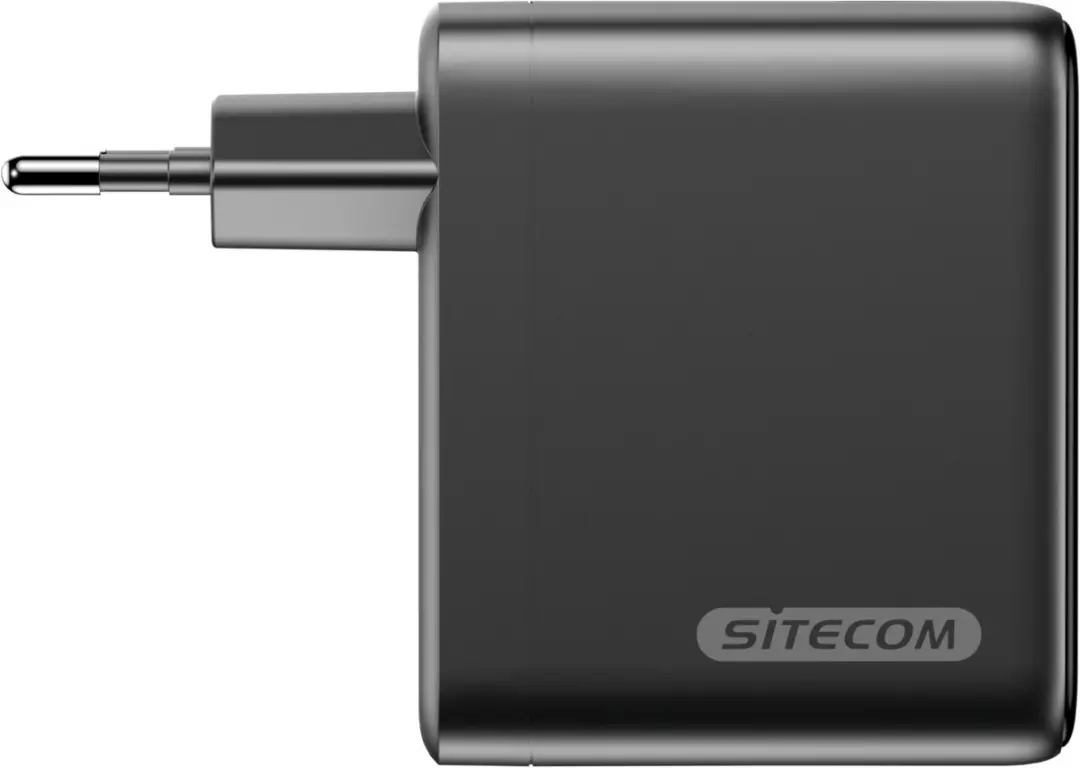Sitecom CH-1202 70W GaN Wandlader - 3x USB-C - Zwart/Grijs - afbeelding 6 van 6