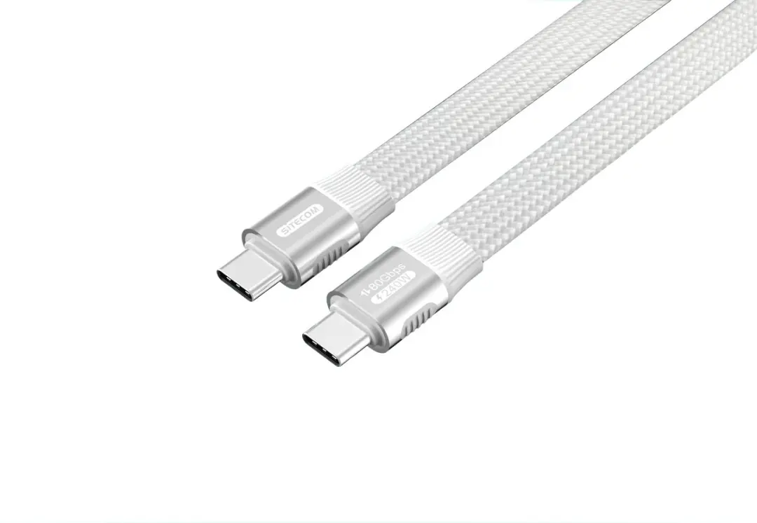 Sitecom CA-1111 USB-C Kabel 80Gbps 100cm - 240W - Wit