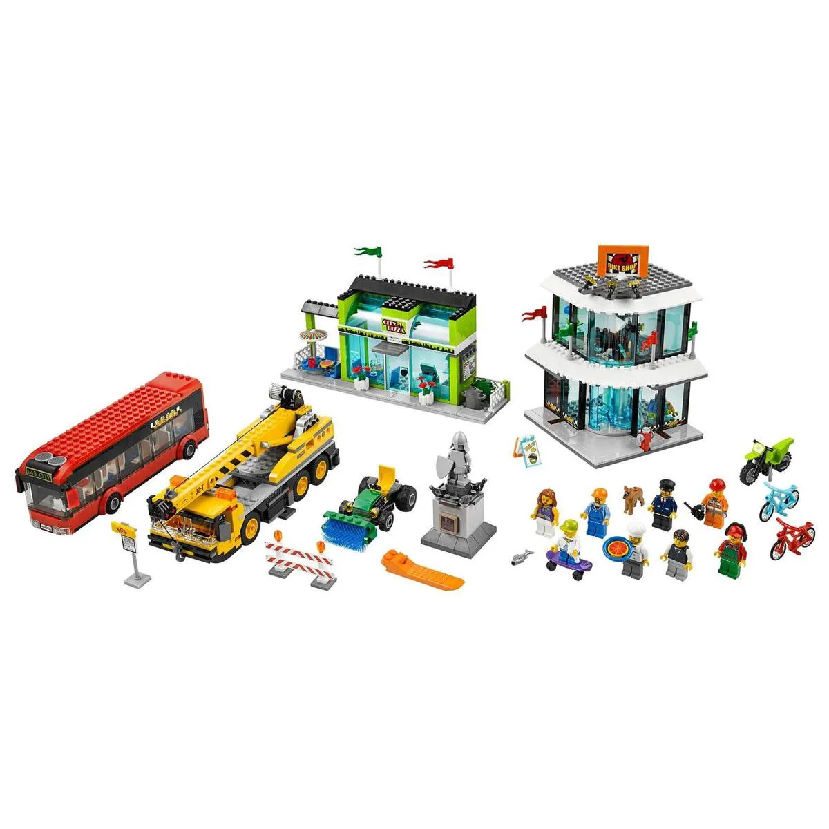 LEGO City Stadsplein 60026 - 914 Stukken - 9 Minifiguren