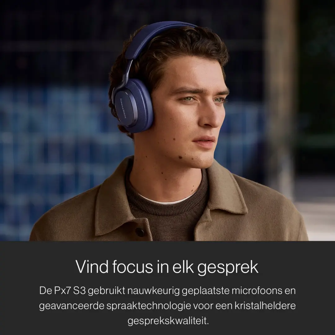 Bowers & Wilkins Px7 S3 Draadloze Hoofdtelefoon - Canvas Wit