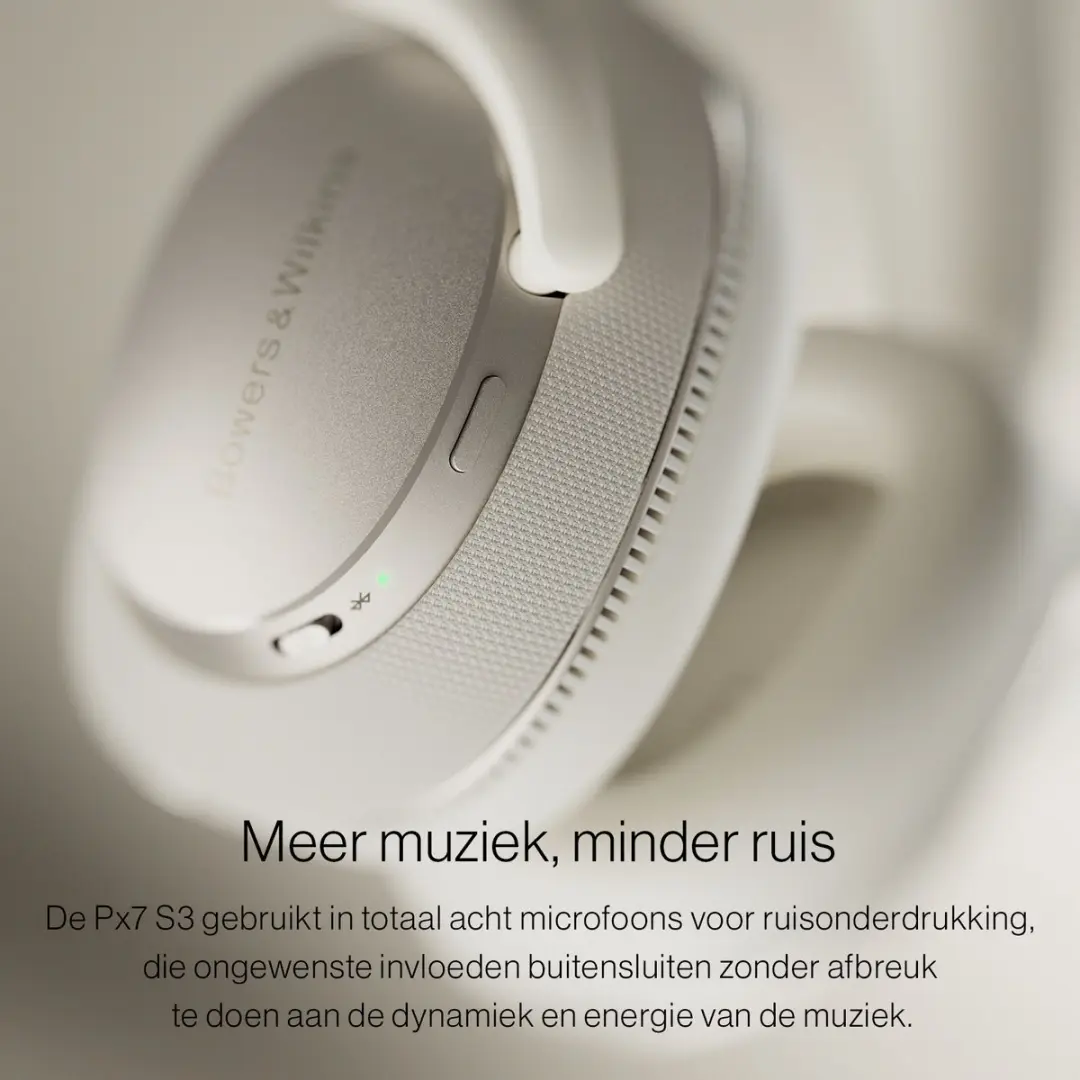 Bowers & Wilkins Px7 S3 Draadloze Hoofdtelefoon - Canvas Wit