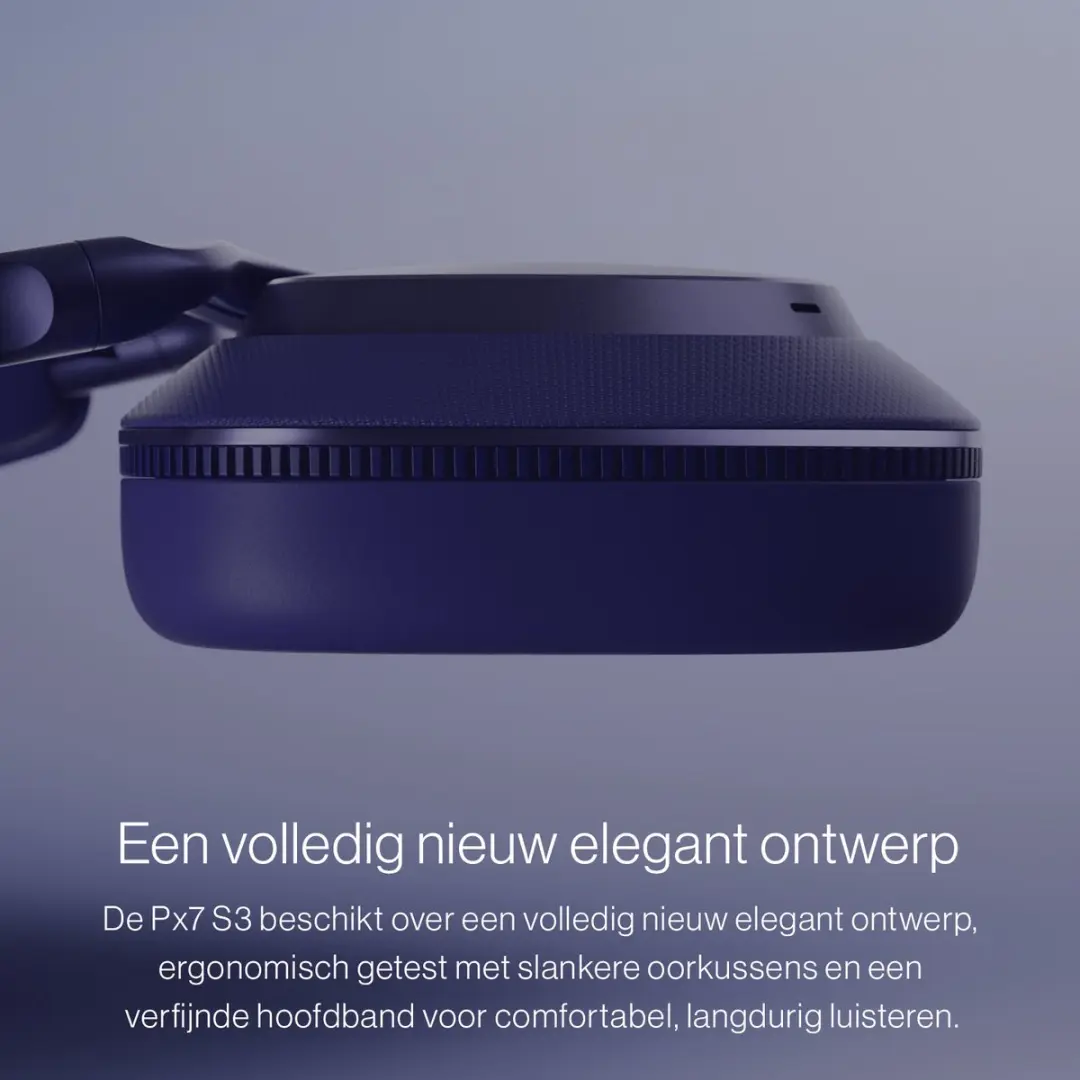 Bowers & Wilkins Px7 S3 Draadloze Hoofdtelefoon - Indigo Blauw