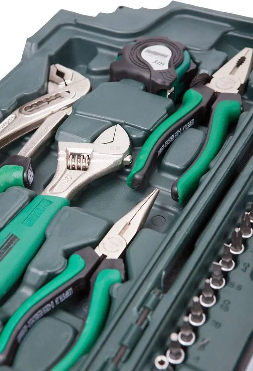 Brüder Mannesmann 408591 Gereedschapskoffer 89-delig - Groen - afbeelding 6 van 6